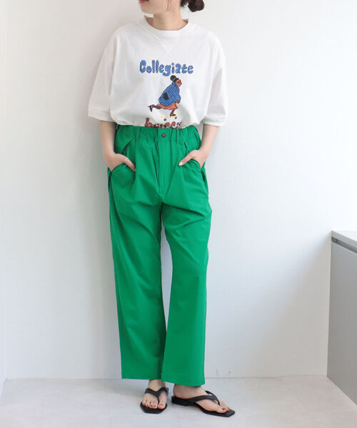 FREDY&GLOSTER(フレディアンドグロスター)の「【Collegiate Pacific/カレッジエイトパシフィック】V Gazette Half Sleeve TEE(Tシャツ/カットソー・レディース・ベージュ/ネイビー/オフホワイト・MEDIUM)」の17枚目の写真