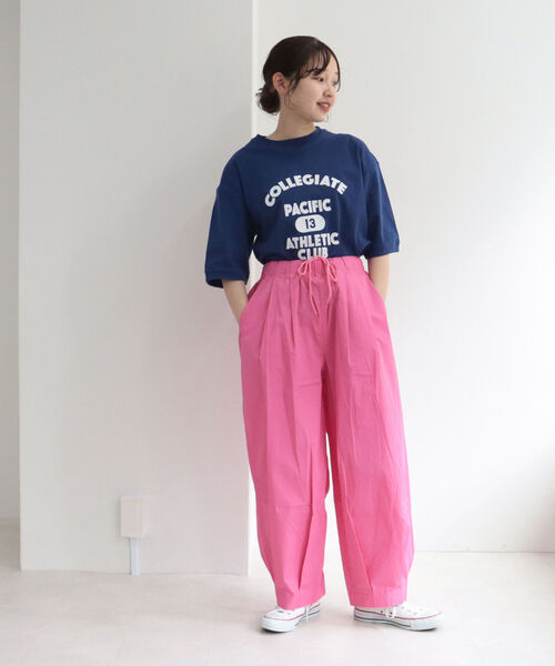 FREDY&GLOSTER(フレディアンドグロスター)の「【Collegiate Pacific/カレッジエイトパシフィック】V Gazette Half Sleeve TEE(Tシャツ/カットソー・レディース・ベージュ/ネイビー/オフホワイト・MEDIUM)」の19枚目の写真