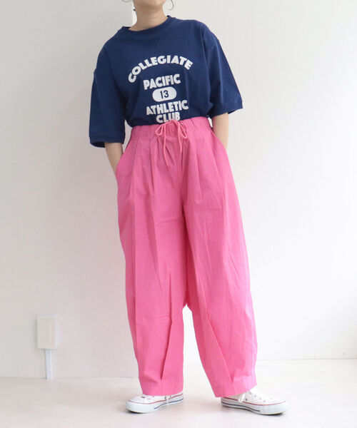 FREDY&GLOSTER(フレディアンドグロスター)の「【Collegiate Pacific/カレッジエイトパシフィック】V Gazette Half Sleeve TEE(Tシャツ/カットソー・レディース・ベージュ/ネイビー/オフホワイト・MEDIUM)」の20枚目の写真