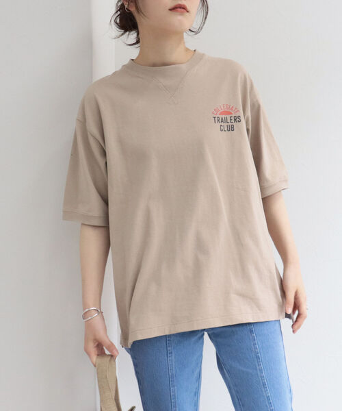 FREDY&GLOSTER(フレディアンドグロスター)の「【Collegiate Pacific/カレッジエイトパシフィック】V Gazette Half Sleeve TEE(Tシャツ/カットソー・レディース・ベージュ/ネイビー/オフホワイト・MEDIUM)」の11枚目の写真