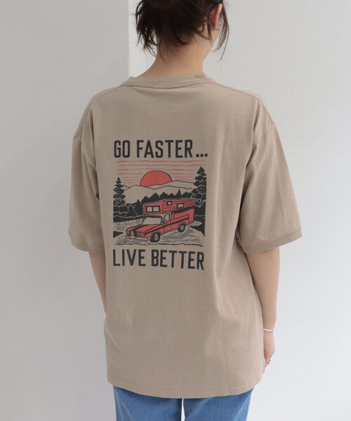 FREDY&GLOSTER(フレディアンドグロスター)の「【Collegiate Pacific/カレッジエイトパシフィック】V Gazette Half Sleeve TEE(Tシャツ/カットソー・レディース・ベージュ/ネイビー/オフホワイト・MEDIUM)」の13枚目の写真