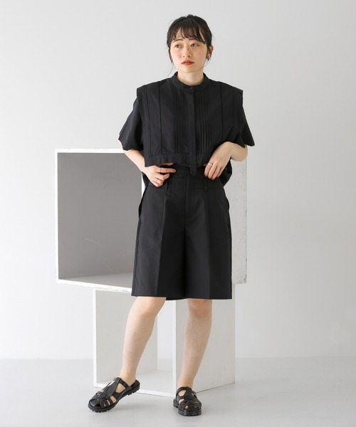 KBF（ケイビーエフ）の「Wベルトハーフパンツ（その他パンツ・レディース・ブラック/グレー・38/36）」の9枚目の写真