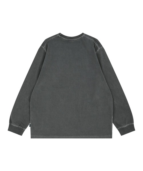 87mm（87mm）の「【87MM / Mmlg】19MG LSV-T (OVERDYE) /  パルチムエムエム MMLG 19MG ワンポイントロゴ ロングスリーブTシャツ (オーバーダイ)（Tシャツ/カットソー・レディース・チャコールグレー/ブルー・LARGE/SMALL/MEDIUM）」の10枚目の写真