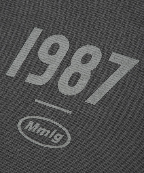 87mm（87mm）の「【87MM / Mmlg】19MG LSV-T (OVERDYE) /  パルチムエムエム MMLG 19MG ワンポイントロゴ ロングスリーブTシャツ (オーバーダイ)（Tシャツ/カットソー・レディース・チャコールグレー/ブルー・LARGE/SMALL/MEDIUM）」の11枚目の写真