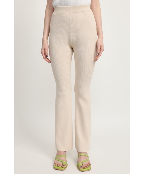 SLY（スライ）の「WASHABLE FLARE PT ウォッシャブル フレア パンツ（スラックス・レディース・アイボリー/ブラック/ブルー・2/1）」の6枚目の写真