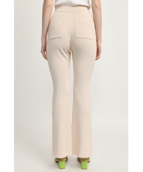 SLY（スライ）の「WASHABLE FLARE PT ウォッシャブル フレア パンツ（スラックス・レディース・アイボリー/ブラック/ブルー・2/1）」の8枚目の写真