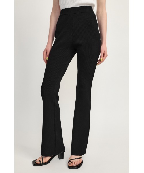 SLY（スライ）の「WASHABLE FLARE PT ウォッシャブル フレア パンツ（スラックス・レディース・アイボリー/ブラック/ブルー・2/1）」の10枚目の写真