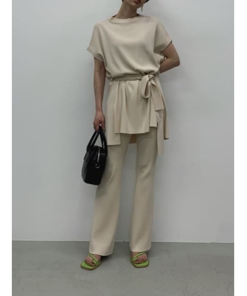 SLY（スライ）の「WASHABLE FLARE PT ウォッシャブル フレア パンツ（スラックス・レディース・アイボリー/ブラック/ブルー・2/1）」の22枚目の写真