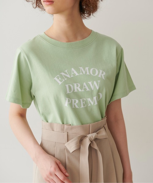 FREE'S MART（フリーズマート）の「◇カラーロゴプリントＴシャツ（Tシャツ/カットソー・レディース・ホワイト/ブラック/ライトグリーン・FREE）」の3枚目の写真