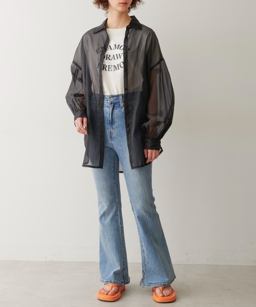 FREE'S MART（フリーズマート）の「◇カラーロゴプリントＴシャツ（Tシャツ/カットソー・レディース・ホワイト/ブラック/ライトグリーン・FREE）」の12枚目の写真