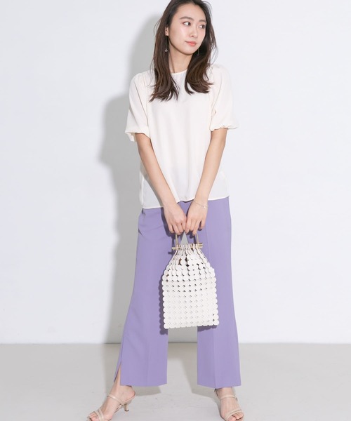 『WEB限定』ウォッシャブルパフスリーブブラウス