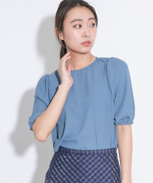 『WEB限定』ウォッシャブルパフスリーブブラウス