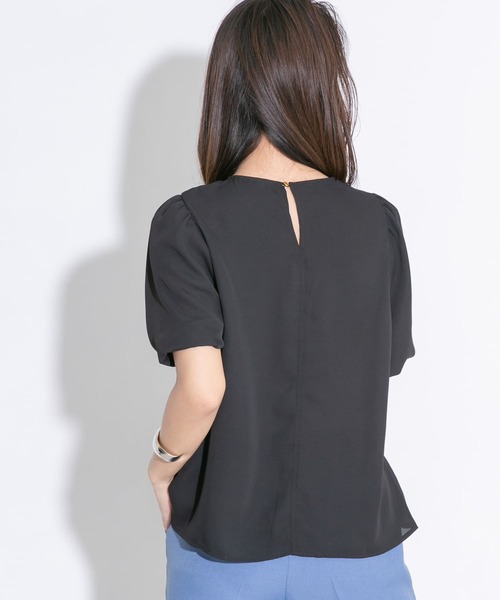 『WEB限定』ウォッシャブルパフスリーブブラウス