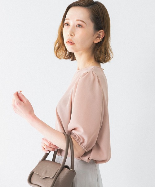 『WEB限定』ウォッシャブルパフスリーブブラウス