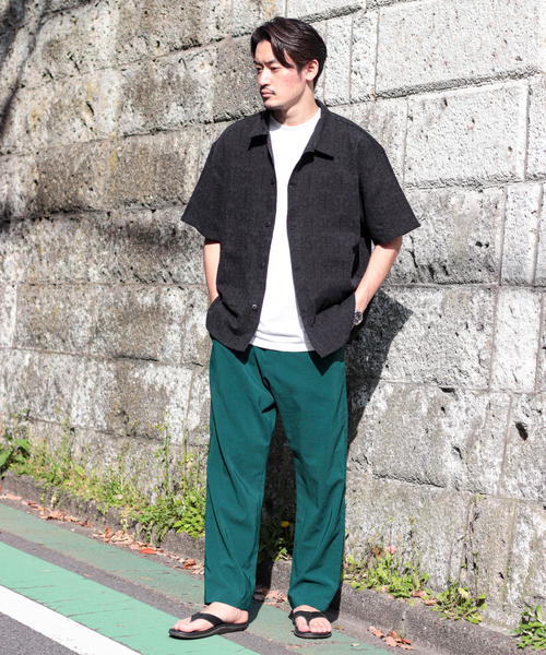 JOURNAL STANDARD(ジャーナルスタンダード)の「ジャガード CPOシャツ(シャツ/ブラウス・メンズ・ブラック/ネイビー/グリーン・MEDIUM/LARGE)」の6枚目の写真