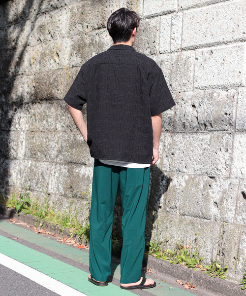 JOURNAL STANDARD(ジャーナルスタンダード)の「ジャガード CPOシャツ(シャツ/ブラウス・メンズ・ブラック/ネイビー/グリーン・MEDIUM/LARGE)」の7枚目の写真