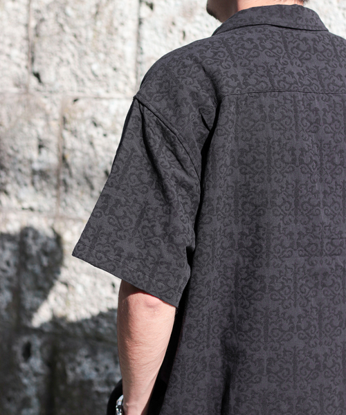 JOURNAL STANDARD(ジャーナルスタンダード)の「ジャガード CPOシャツ(シャツ/ブラウス・メンズ・ブラック/ネイビー/グリーン・MEDIUM/LARGE)」の9枚目の写真