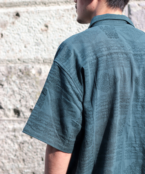 JOURNAL STANDARD(ジャーナルスタンダード)の「ジャガード CPOシャツ(シャツ/ブラウス・メンズ・ブラック/ネイビー/グリーン・MEDIUM/LARGE)」の15枚目の写真