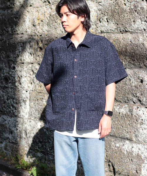 JOURNAL STANDARD(ジャーナルスタンダード)の「ジャガード CPOシャツ(シャツ/ブラウス・メンズ・ブラック/ネイビー/グリーン・MEDIUM/LARGE)」の18枚目の写真