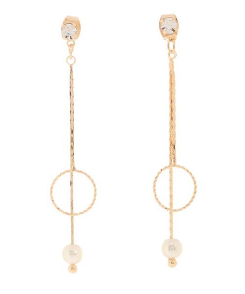 RESEXXY（リゼクシー）の「パールコンビスティックピアス（ピアス（両耳用）・レディース・シルバー/ゴールド・FREE）」の2枚目の写真