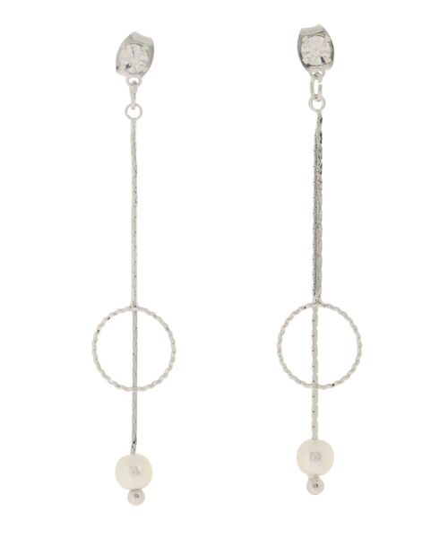 RESEXXY（リゼクシー）の「パールコンビスティックピアス（ピアス（両耳用）・レディース・シルバー/ゴールド・FREE）」の5枚目の写真