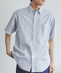 ストライプレギュラー半袖シャツ