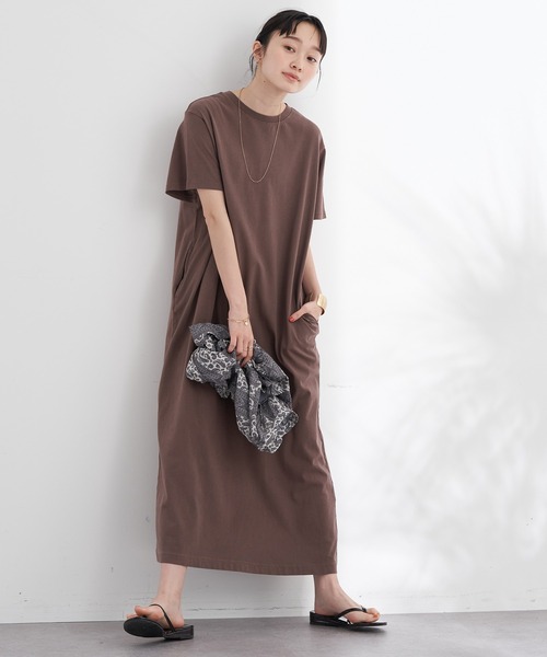 セール ピグメントダイカットソーワンピース ワンピース Earth Music Ecology アースミュージックアンドエコロジー のファッション通販 Zozotown