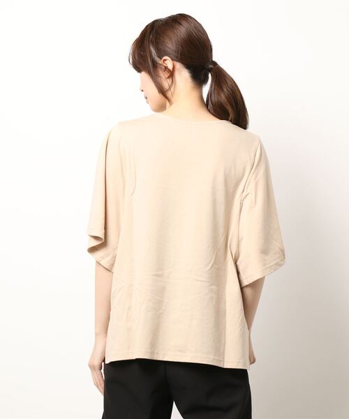 KOBE LETTUCE（コウベレタス）の「ウイングスリーブプルオーバー（Tシャツ/カットソー・レディース・ネイビー/ベージュ/ブラック/ホワイト/ライトグリーン・FREE）」の7枚目の写真