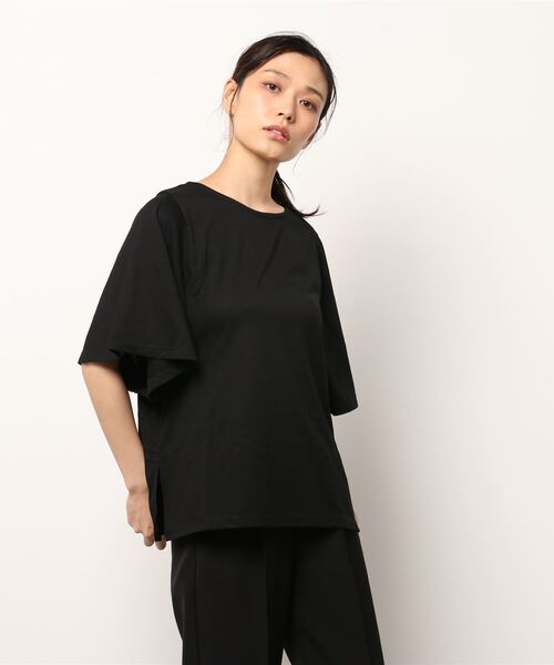 KOBE LETTUCE(コウベレタス)の「ウイングスリーブプルオーバー(Tシャツ/カットソー・レディース・ネイビー/ベージュ/ブラック/ホワイト/ライトグリーン・FREE)」の18枚目の写真