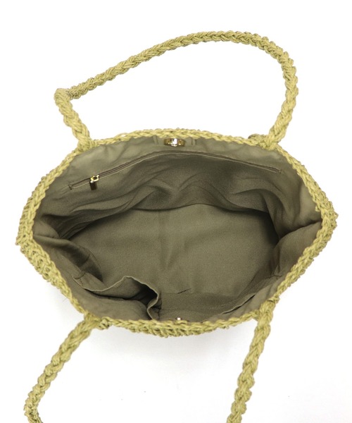 Bermosa（ベルモサ）の「かごバッグ かごトート（かごバッグ・レディース・アイボリー/ブラック/ベージュ/グリーン系その他/ピンク系その他/グレー・FREE）」の11枚目の写真