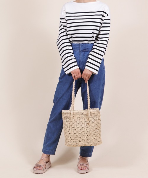 Bermosa（ベルモサ）の「かごバッグ かごトート（かごバッグ・レディース・アイボリー/ブラック/ベージュ/グリーン系その他/ピンク系その他/グレー・FREE）」の14枚目の写真