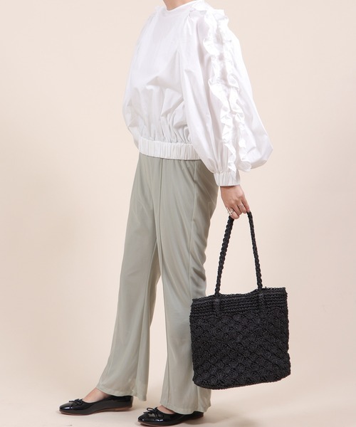 Bermosa（ベルモサ）の「かごバッグ かごトート（かごバッグ・レディース・アイボリー/ブラック/ベージュ/グリーン系その他/ピンク系その他/グレー・FREE）」の16枚目の写真