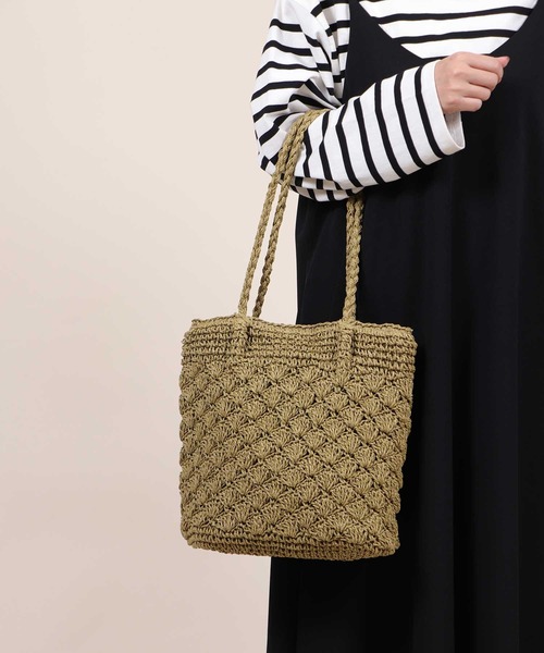 Bermosa（ベルモサ）の「かごバッグ かごトート（かごバッグ・レディース・アイボリー/ブラック/ベージュ/グリーン系その他/ピンク系その他/グレー・FREE）」の21枚目の写真