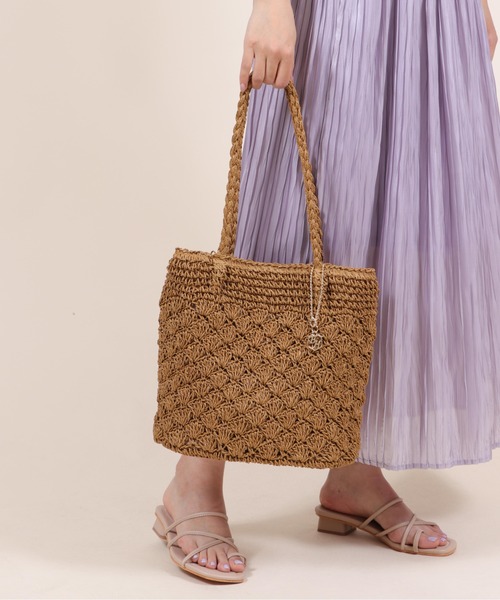 Bermosa（ベルモサ）の「かごバッグ かごトート（かごバッグ・レディース・アイボリー/ブラック/ベージュ/グリーン系その他/ピンク系その他/グレー・FREE）」の20枚目の写真