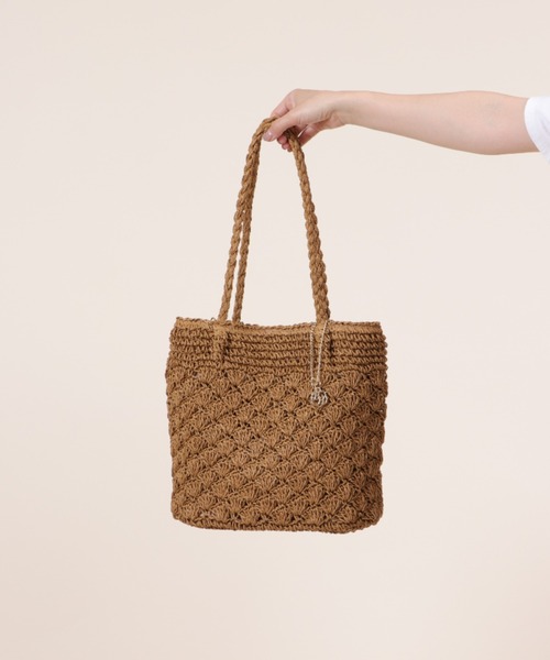 Bermosa（ベルモサ）の「かごバッグ かごトート（かごバッグ・レディース・アイボリー/ブラック/ベージュ/グリーン系その他/ピンク系その他/グレー・FREE）」の19枚目の写真