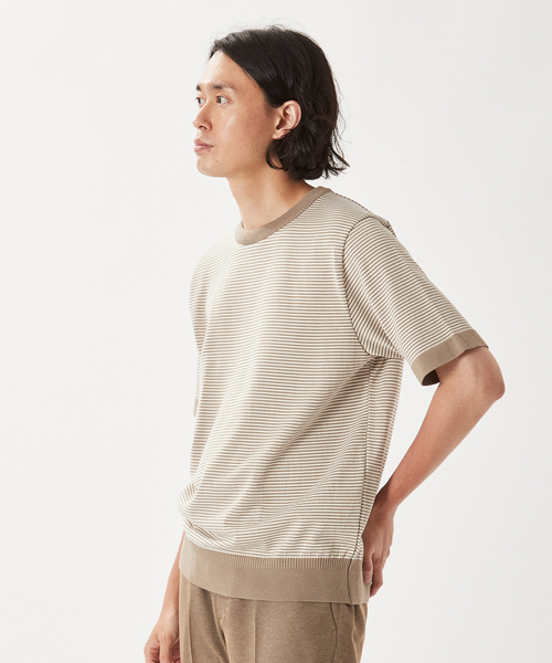 EDIFICE SELECT（エディフィスセレクト）の「ウォッシャブル サマーニット Tシャツ（ニット/セーター・メンズ・ネイビー/グリーン/マスタード/その他4/その他6・MEDIUM/LARGE）」の8枚目の写真