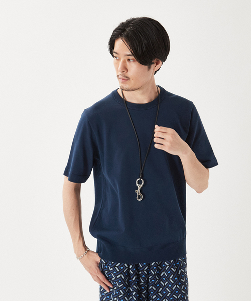 EDIFICE SELECT（エディフィスセレクト）の「ウォッシャブル サマーニット Tシャツ（ニット/セーター・メンズ・ネイビー/グリーン/マスタード/その他4/その他6・MEDIUM/LARGE）」の18枚目の写真