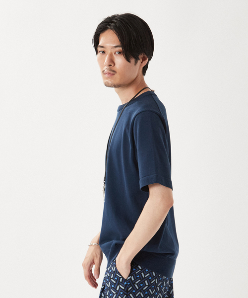 EDIFICE SELECT（エディフィスセレクト）の「ウォッシャブル サマーニット Tシャツ（ニット/セーター・メンズ・ネイビー/グリーン/マスタード/その他4/その他6・MEDIUM/LARGE）」の20枚目の写真