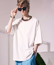 MAISON SPECIAL | 《ユニセックスアイテム》カラーブロックニットリブプライムオーバークルーネックTシャツ【MAISON SPECIAL/メゾンスペシャル】(Tシャツ/カットソー)