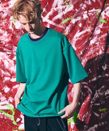 MAISON SPECIAL | 《ユニセックスアイテム》カラーブロックニットリブプライムオーバークルーネックTシャツ【MAISON SPECIAL/メゾンスペシャル】(Tシャツ/カットソー)