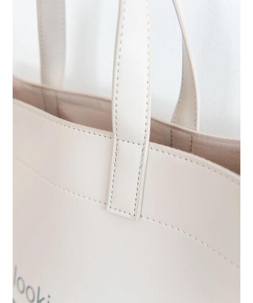 AMERICAN HOLIC（アメリカンホリック）の「プリントショッパーバッグ（トートバッグ・レディース・アイボリー/ピンク・FREE）」の8枚目の写真