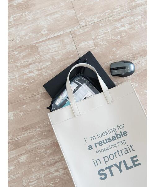 AMERICAN HOLIC（アメリカンホリック）の「プリントショッパーバッグ（トートバッグ・レディース・アイボリー/ピンク・FREE）」の11枚目の写真