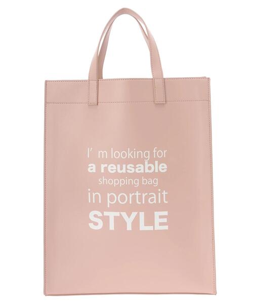 AMERICAN HOLIC（アメリカンホリック）の「プリントショッパーバッグ（トートバッグ・レディース・アイボリー/ピンク・FREE）」の19枚目の写真