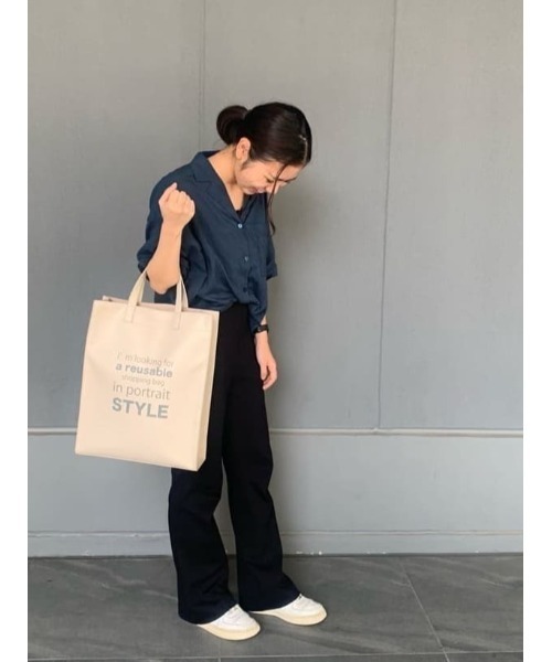 AMERICAN HOLIC（アメリカンホリック）の「プリントショッパーバッグ（トートバッグ・レディース・アイボリー/ピンク・FREE）」の21枚目の写真