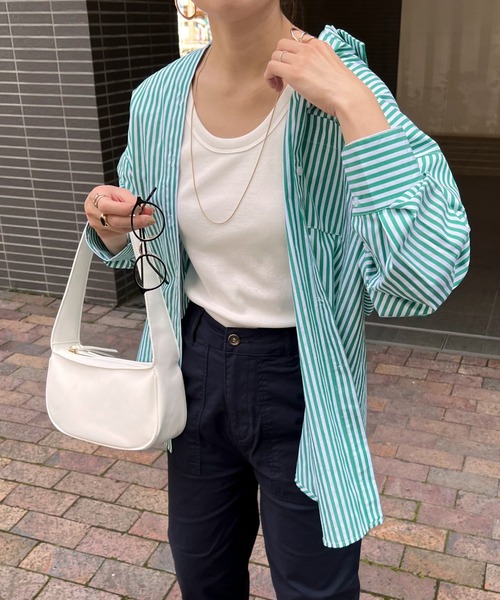 feepur(フェピュール)の「ワンハンドルバッグ(ハンドバッグ・レディース・アイボリー/ブラック/グリーン・FREE)」の21枚目の写真