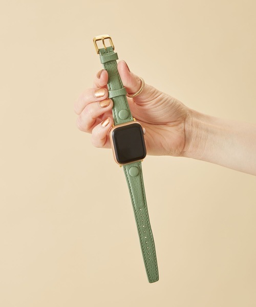 HASHIBAMI(ハシバミ)の「【HASHIBAMI】サンドグラス アップルウォッチバンド S (38/40/41mm用) Apple Watch Band(デジタル腕時計・レディース・モスグリーン/ナチュラル/グレイッシュベージュ/ブルーパープル・FREE)」の4枚目の写真