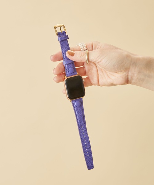 HASHIBAMI(ハシバミ)の「【HASHIBAMI】サンドグラス アップルウォッチバンド S (38/40/41mm用) Apple Watch Band(デジタル腕時計・レディース・モスグリーン/ナチュラル/グレイッシュベージュ/ブルーパープル・FREE)」の1枚目の写真