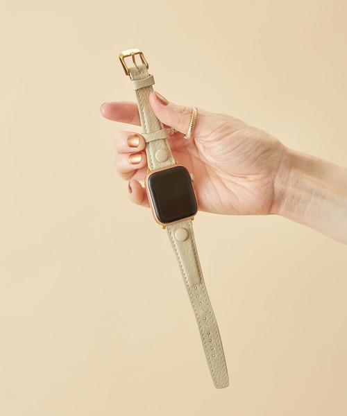 HASHIBAMI(ハシバミ)の「【HASHIBAMI】サンドグラス アップルウォッチバンド S (38/40/41mm用) Apple Watch Band(デジタル腕時計・レディース・モスグリーン/ナチュラル/グレイッシュベージュ/ブルーパープル・FREE)」の5枚目の写真
