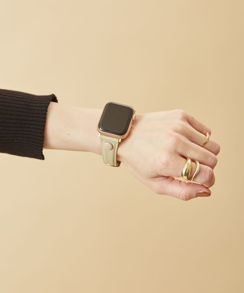 HASHIBAMI(ハシバミ)の「【HASHIBAMI】サンドグラス アップルウォッチバンド S (38/40/41mm用) Apple Watch Band(デジタル腕時計・レディース・モスグリーン/ナチュラル/グレイッシュベージュ/ブルーパープル・FREE)」の7枚目の写真
