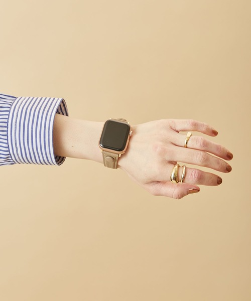 HASHIBAMI(ハシバミ)の「【HASHIBAMI】サンドグラス アップルウォッチバンド S (38/40/41mm用) Apple Watch Band(デジタル腕時計・レディース・モスグリーン/ナチュラル/グレイッシュベージュ/ブルーパープル・FREE)」の15枚目の写真